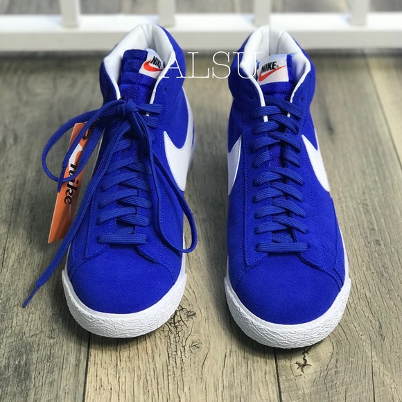 NWT Nike Blazer MID PRM Racer Blue M AUTHENTIC - Picture 5 of 7